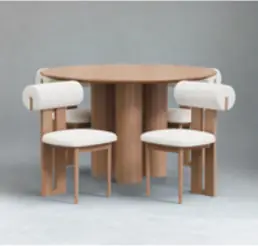 Aruna Dining Set with 4 chairs