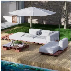 carlo outdoor seating set