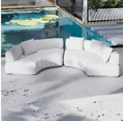 Dune Outdoor Curved Sofa